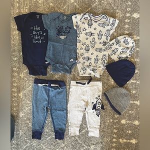 3-9 mos Gerber Organic Cotton Outfits lightweight
